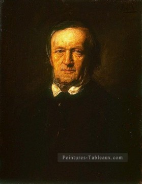  Portrait Tableaux - Portrait de Richard Wagner Franz von Lenbach
